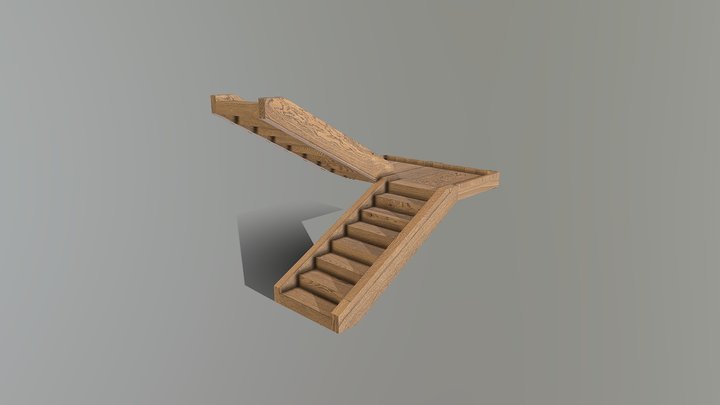 Simple Wooden Stairs – Modelo 3D gratuito STL