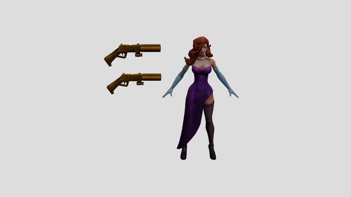 Secret Agent Miss Fortune 3D Model