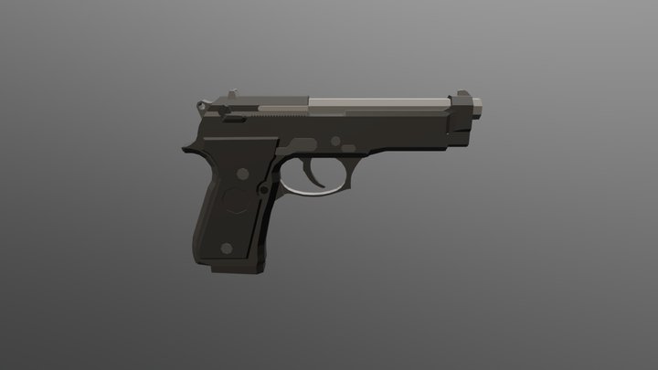 Beretta 92F 3D Model