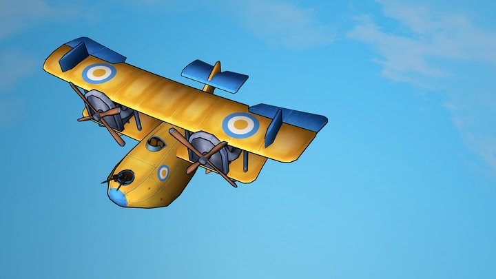 Flying Circus - Felixtowe F2A 3D Model