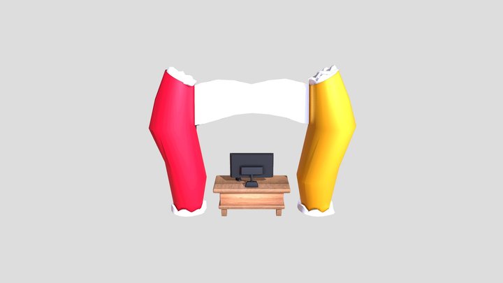 Frube-Stand for Yogurt Park 3D Model