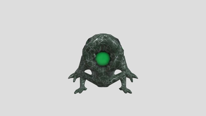 Frog Alien Estatue 3D Model