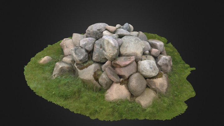 Testscan eines Steinhaufen 3D Model