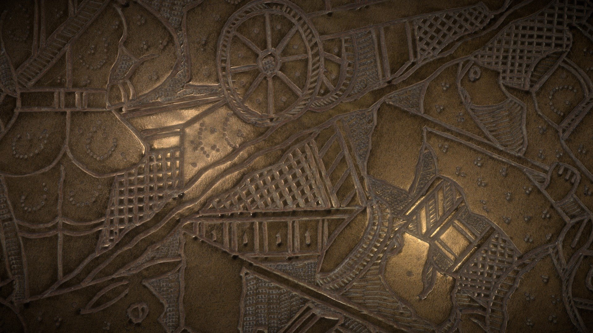 Brass Tray Detail #5
