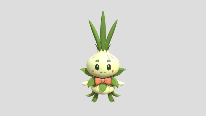 Cute onion 3D Model
