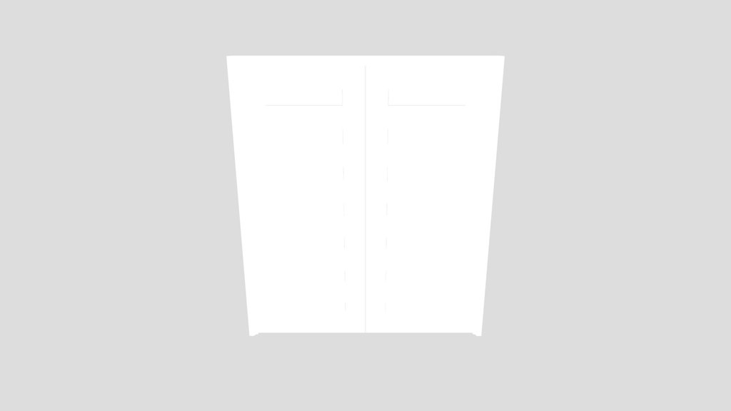 Steel Modern Slat Door Double Entry