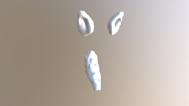 WEREWOLF EARS AND TAIL [WHITE] [TRADE] 3D Model