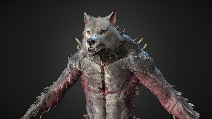 Realistic Werewolf 3D Model | Creature 3D Model