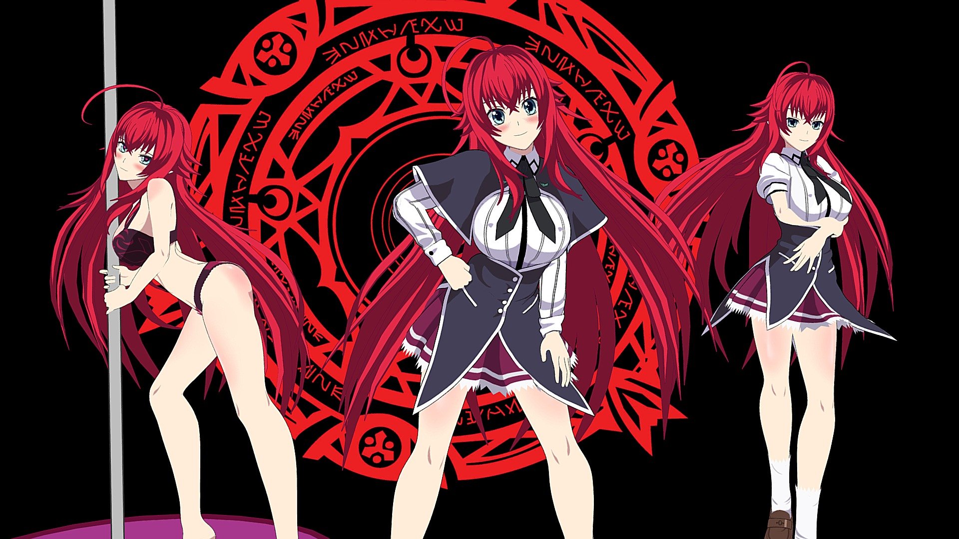 HighSchool dxd, cute, girls, anime, characters, HD wallpaper