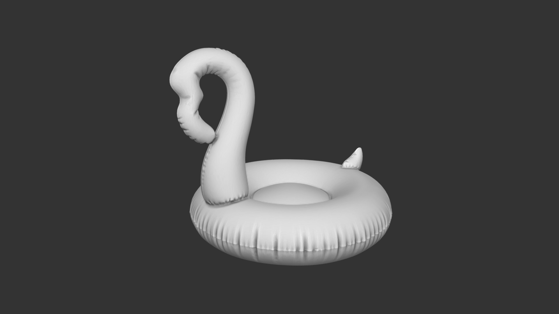 3D model Flamingo Pool Toy – 3D print - This is a 3D model of the Flamingo Pool Toy - 3D print. The 3D model is about a white toilet bowl.