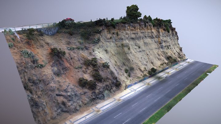 Talud Cerro Castillo (v.2) - Viña del Mar, Chile 3D Model
