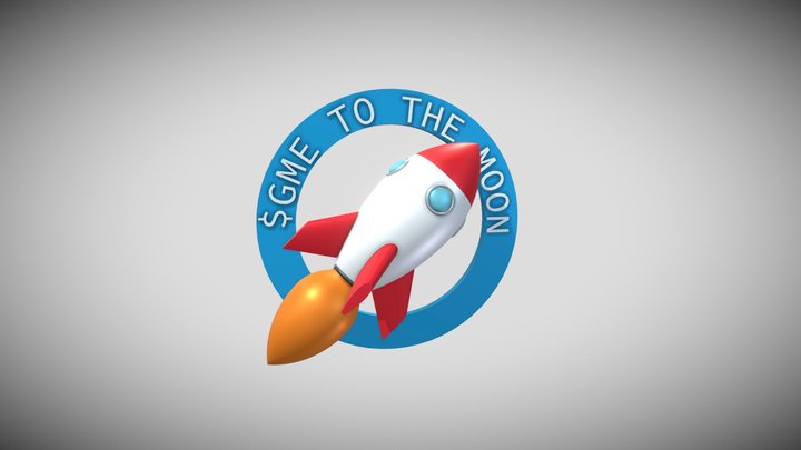 $GME TO THE MOON 3D Model