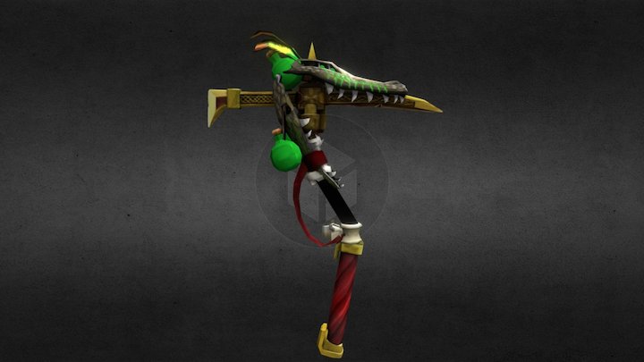 Witchdoctor's pickaxe 3D Model