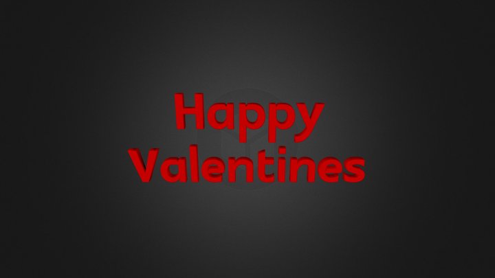 Happy Valentines 3D Model