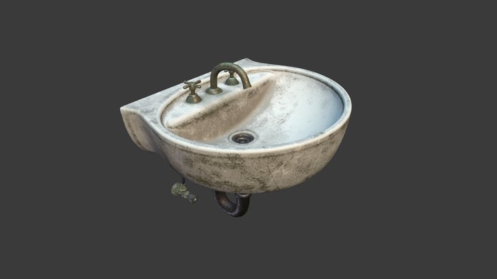 Abandoned Sink 3D Model