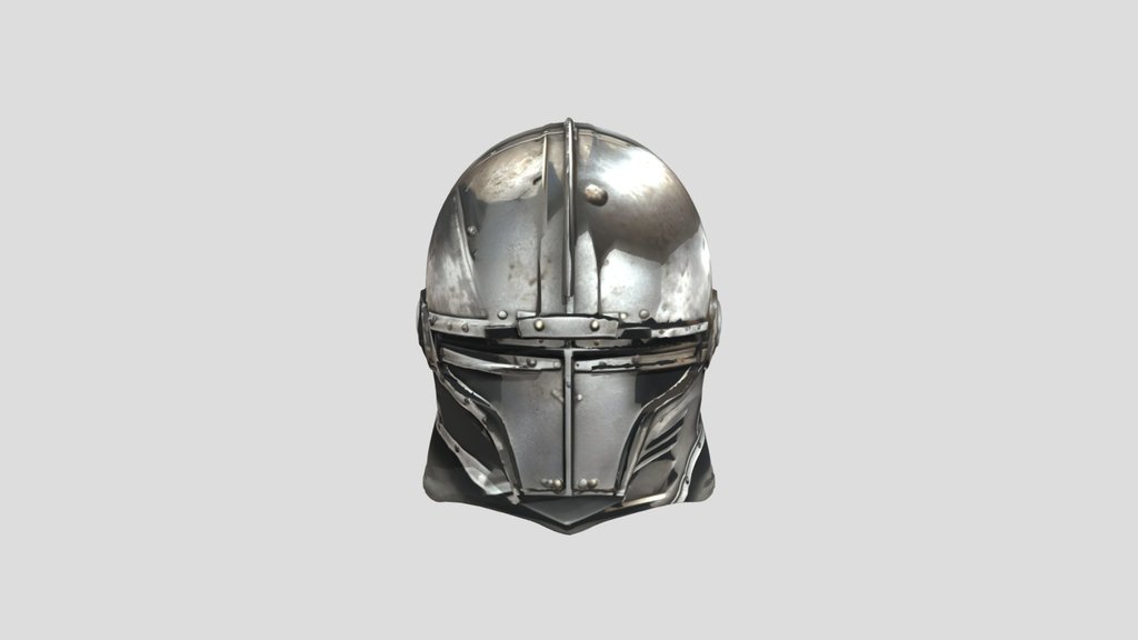 Iron Helmet — 3D Model | Game Ready | PBR Textur