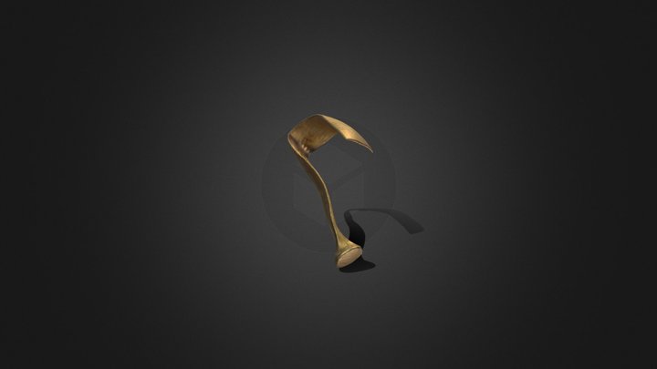 Gold Bracelet Fragment from Asfordby 3D Model
