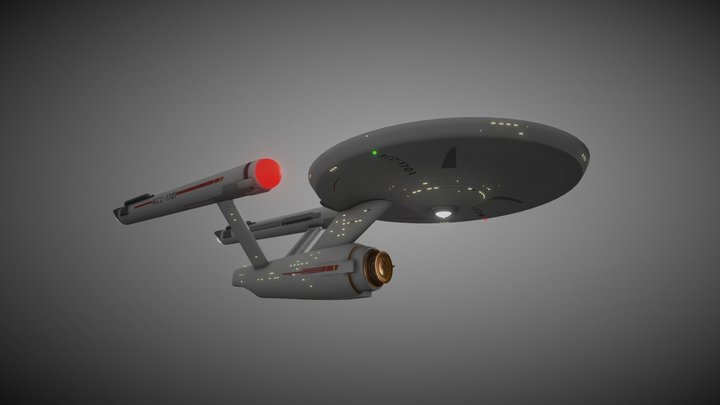 U.S.S. Enterprise NCC-1701 3D Model