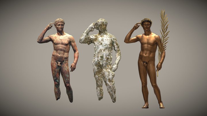 Victorious Athlete through history 3D Model