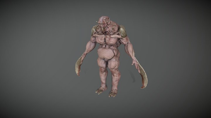 Undead Mutant 3D Model