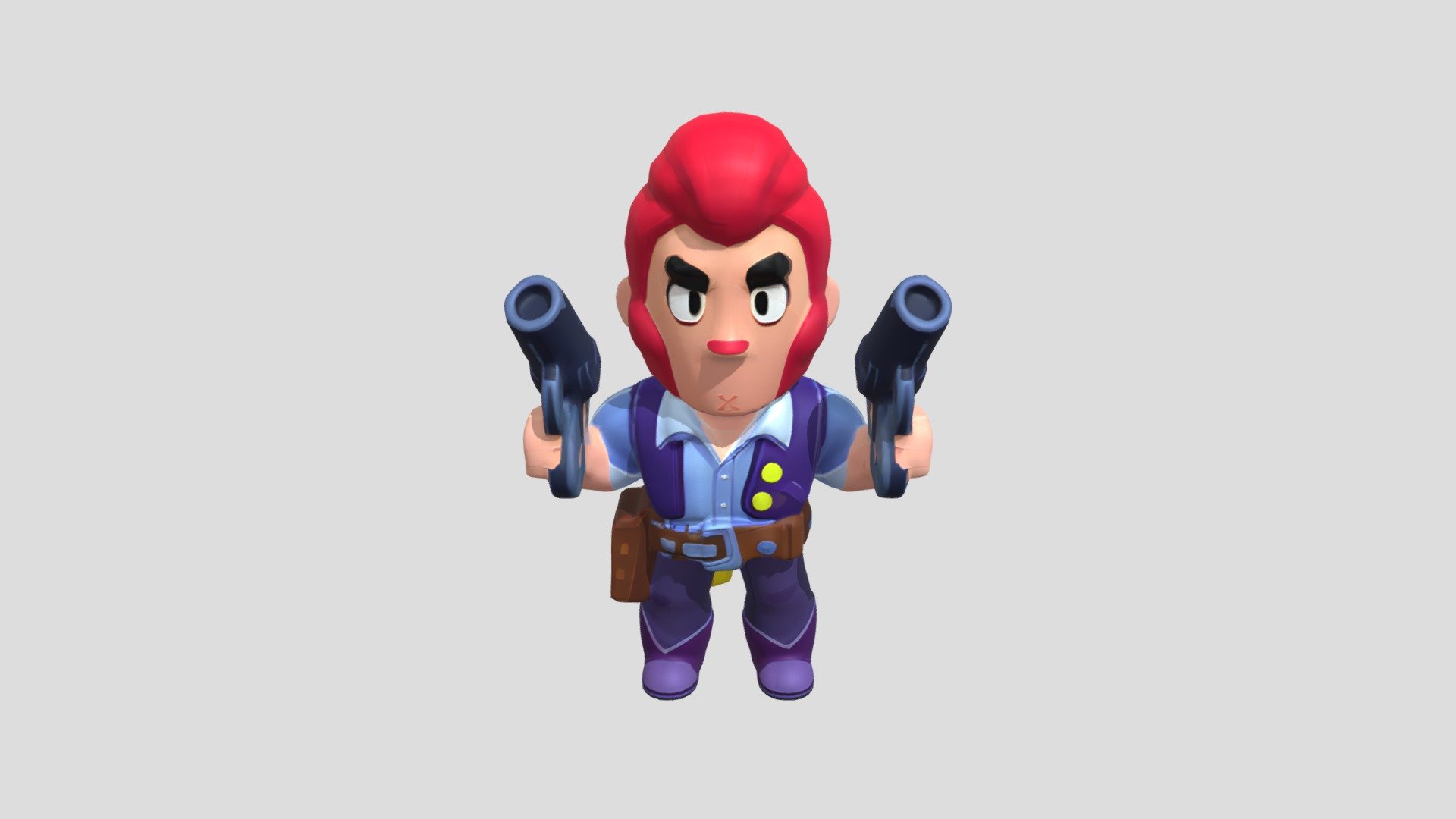Cartoon character with guns - 3D model by 2038249853 [51f03e0] - Sketchfab