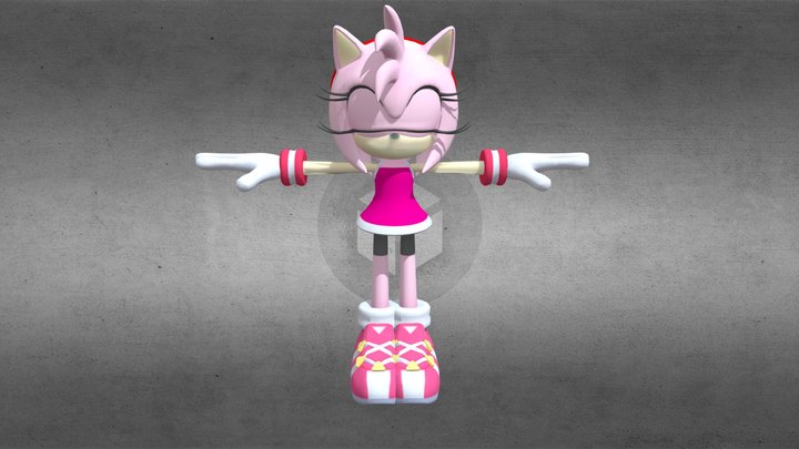 Amy Rose (Tokyo 2020) 3D Model