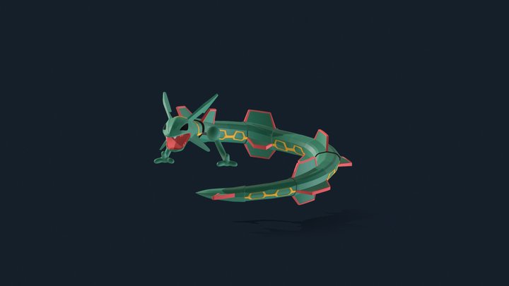 Mega-rayquaza 3D models - Sketchfab