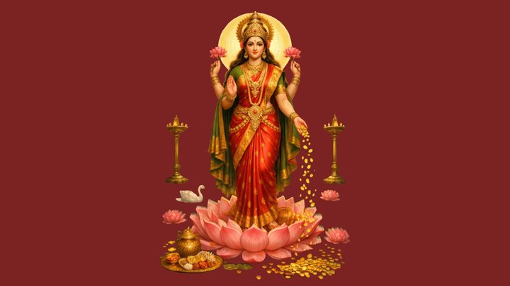 Maa Lakshmi Standing – Modello 3D gratuito STL