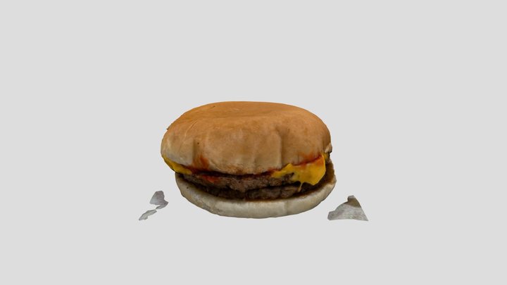 cheese hamburger 3D Model
