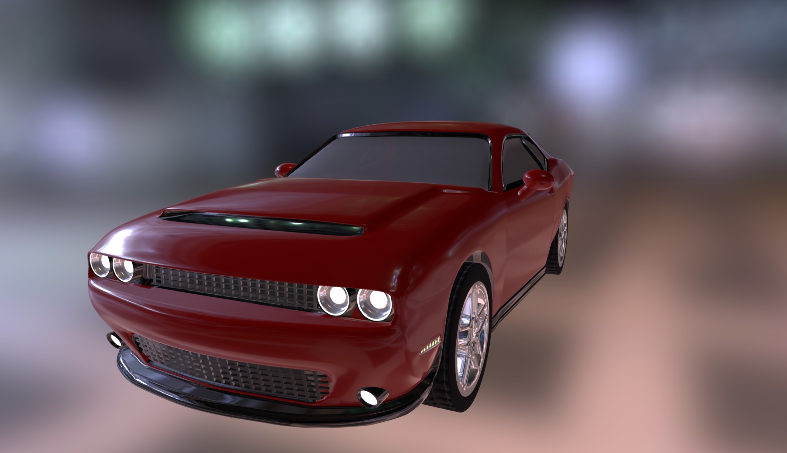 2015 Dodge Challenger - 3D model by Zandolf00 [51f39bf] - Sketchfab