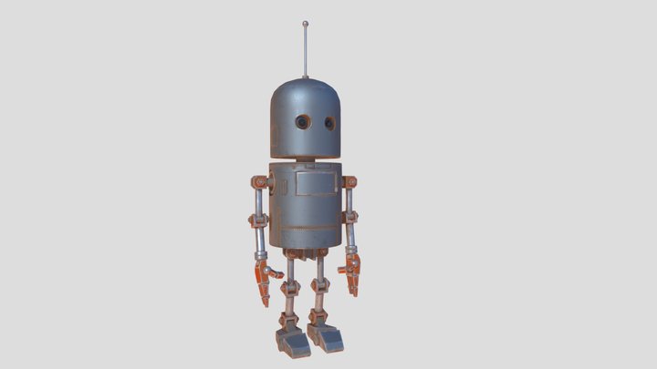 Cartoon robot 3D Model