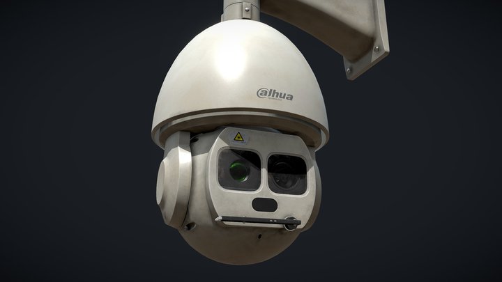Game-Ready Security Camera 3D Model
