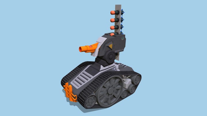 Toy Tank - Nerf Weapon Concept 3D Model
