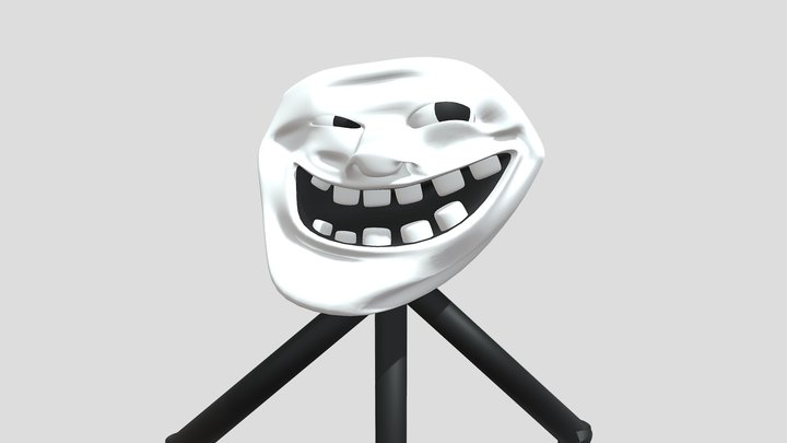 Troll Emoji 2D Plate by audiorazor, Download free STL model