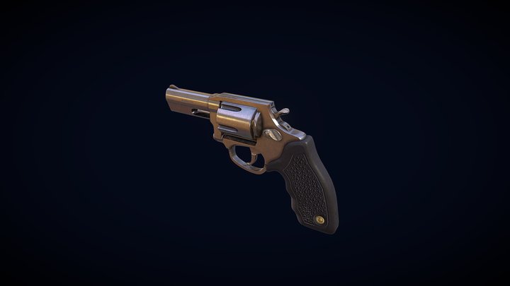 Revolver 357 Magnum 3D Model