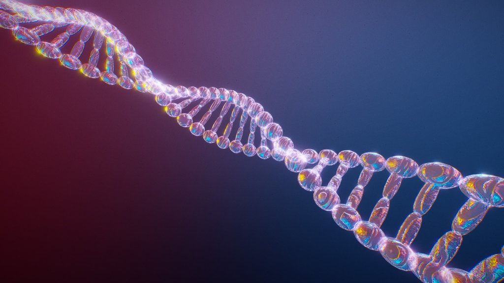 Stylized Simply Visualization Of DNA