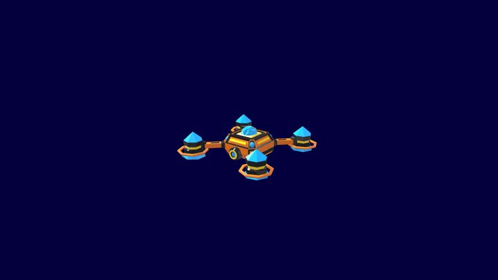 Rocket Drone 3D Model