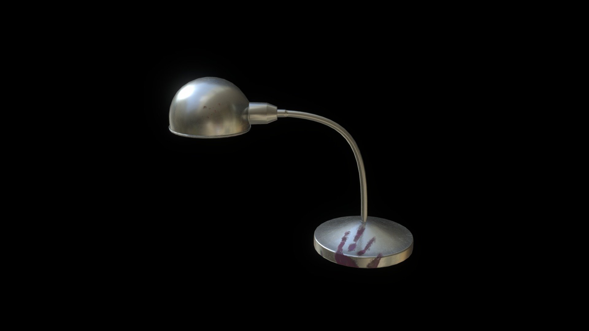 Painter's stainless steel desk lamp - 3D model by Karolina (@karolina.b ...