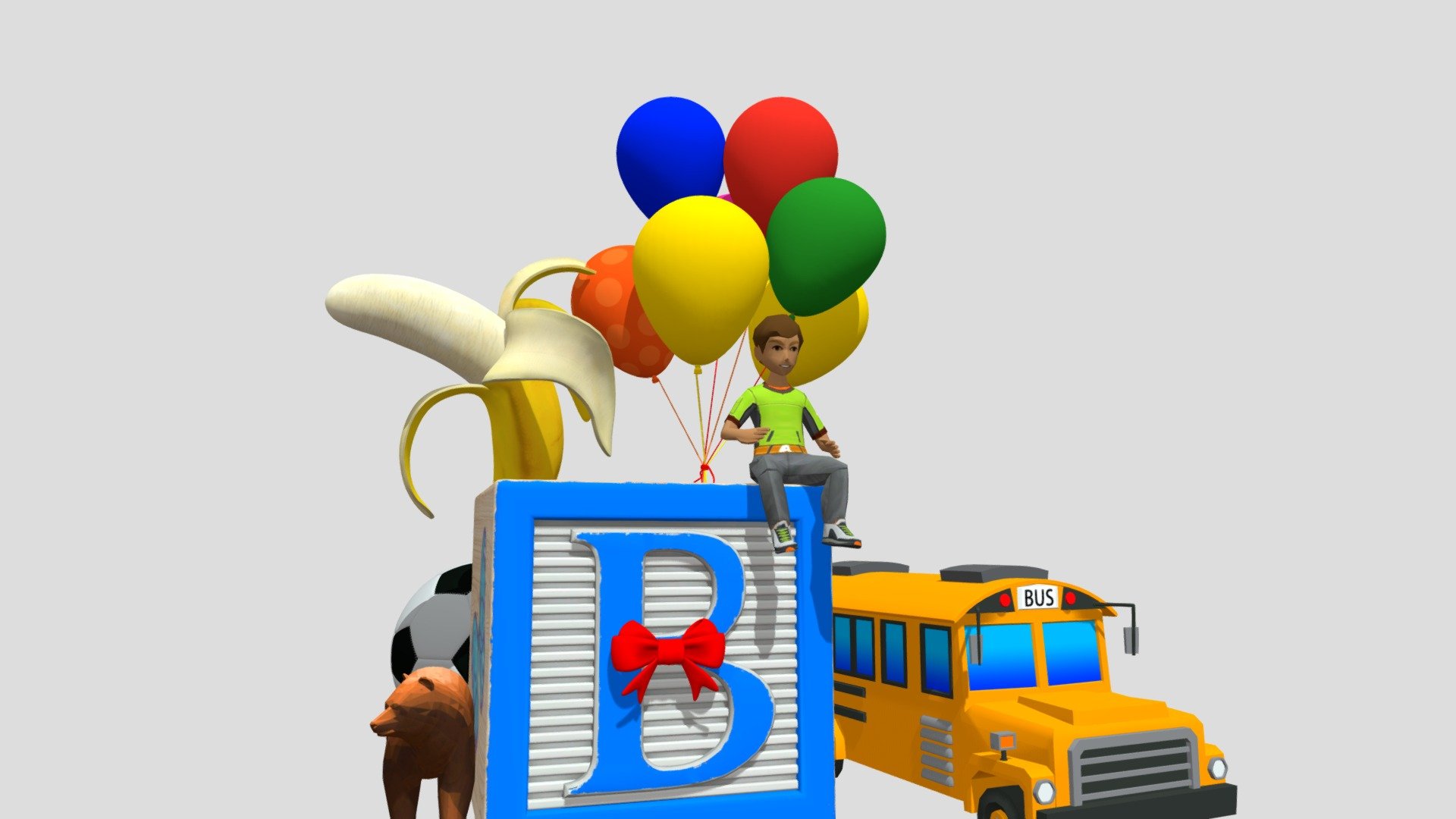 B Is For... - Download Free 3D Model By Aj6393456 [51f9685] - Sketchfab