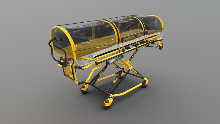 Corona Emergency Stretcher 3D Model