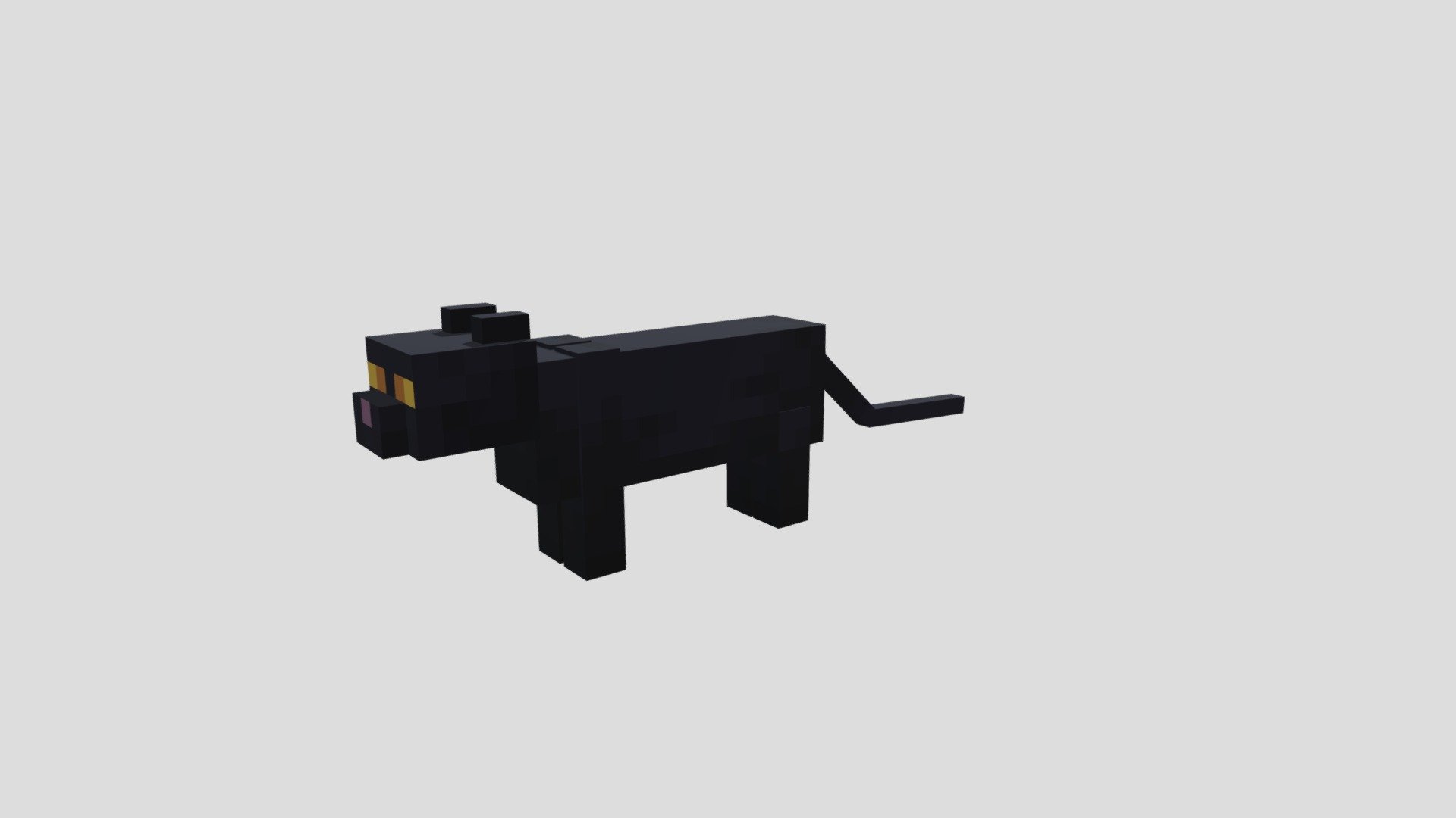 Minecraft Black Cat Download Free 3D Model By JohnElkes 51fa973 