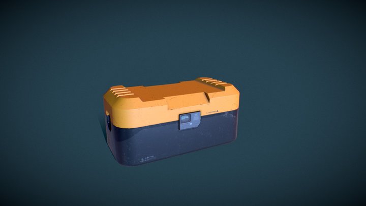 Industrial Crate 3D Model