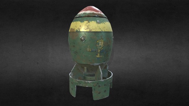 Fallout 4 Mini nuke - Fan tribute - SGP27 3D Model