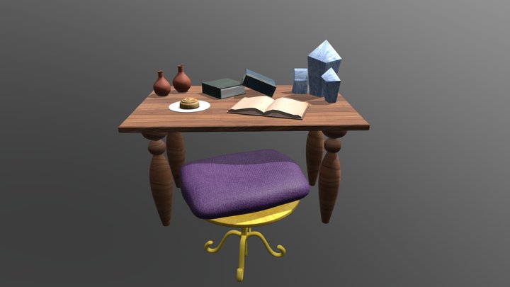 CGT 241 Desk 3D Model