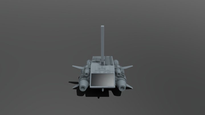 Dinky Shuttle - Greeble Modelling Experiment 3D Model