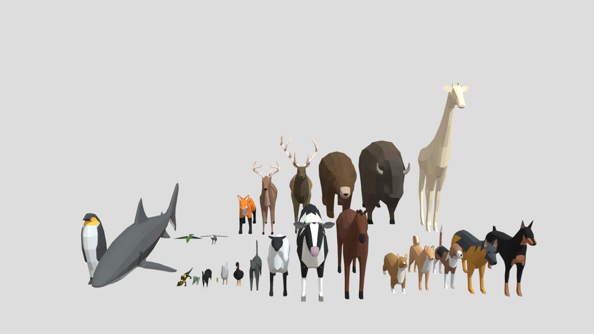 25 Animals Pack Download Free 3d Model By Madtrollstudio 51fbdc1