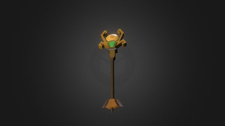 World of Warcraft style monk weapon 3D Model