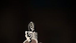 Dead Adventurer Sword and Shield 3D Model
