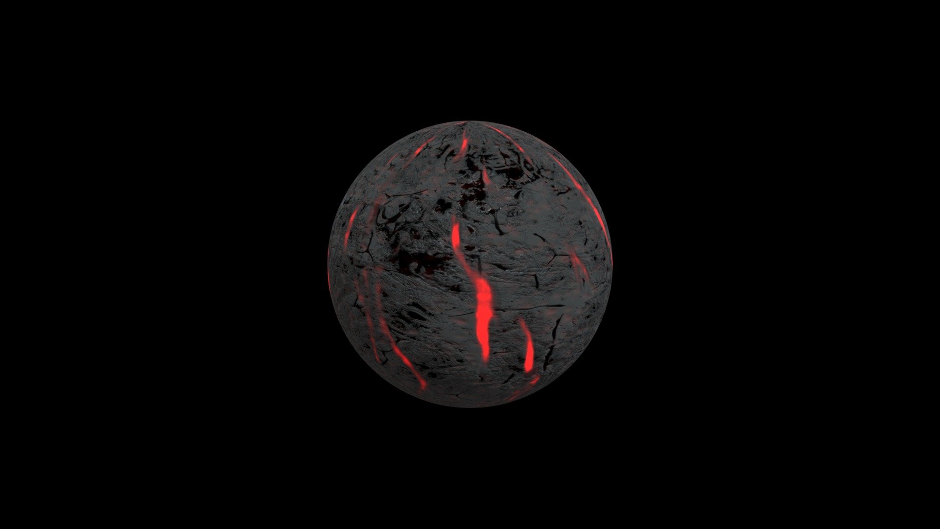 Rock Wall with Lava