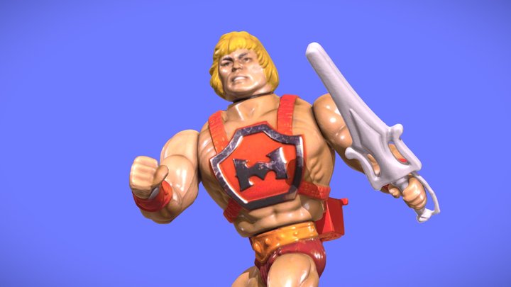 80s MOTU HE-MAN FIGURE - 3D SCAN 3D Model